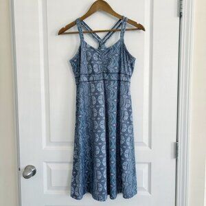 Marmot Dress Taryn Blue Geometric Print